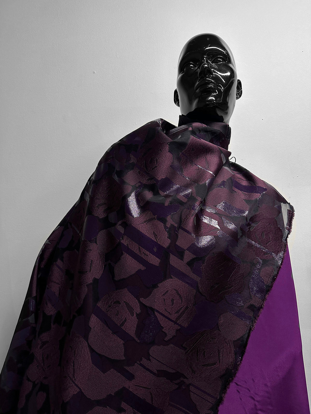 Italian Cabernet Avant Garde Silk Jaquard