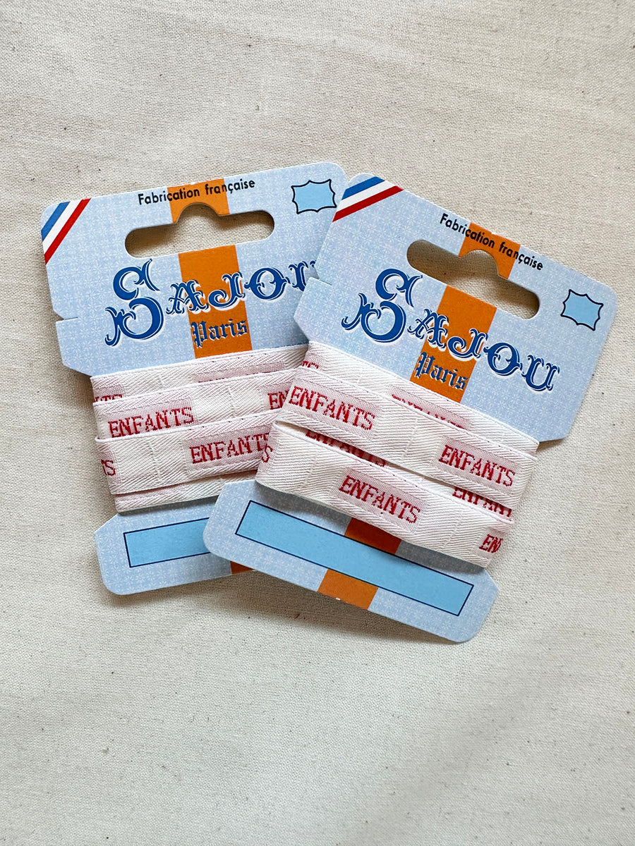 Maison Sajou Ribbon Labels Enfants