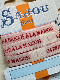 Maison Sajou Ribbon Labels Fabriquè á La Maison - Homemade