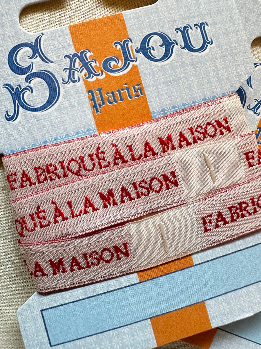 Maison Sajou Ribbon Labels Fabriquè á La Maison - Homemade