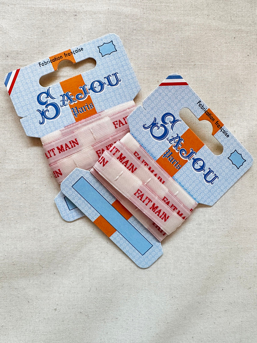 Maison Sajou Ribbon Labels Fait Mains - Hand Made