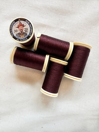 Sajou Burgundy Perlé Silk Button Hole Thread