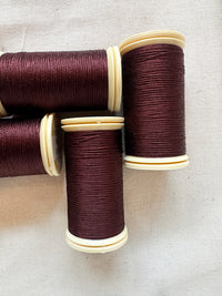 Sajou Burgundy Perlé Silk Button Hole Thread