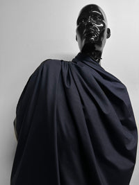 Navy Silk Viscose Tee Jersey - 8