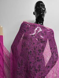 Hot Pink Chantilly Designer Lace
