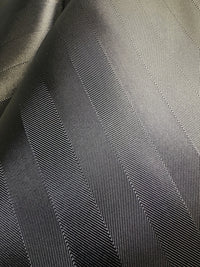 Italian Cupro Blue Black Herringbone Lining
