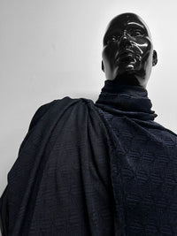 Italian Cotton Silk Chenille Geomteric Velvet Loungewear Knit