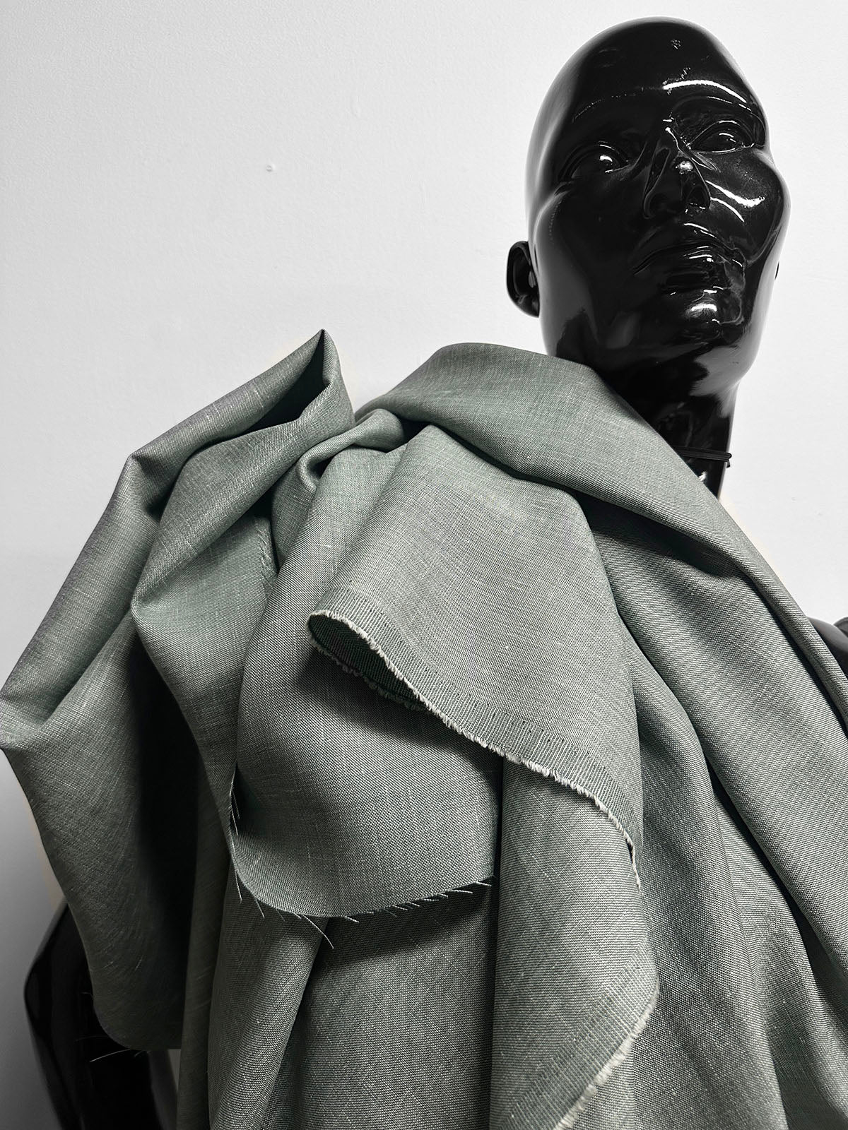 Italian Linen Wool Silk Blend - Sage