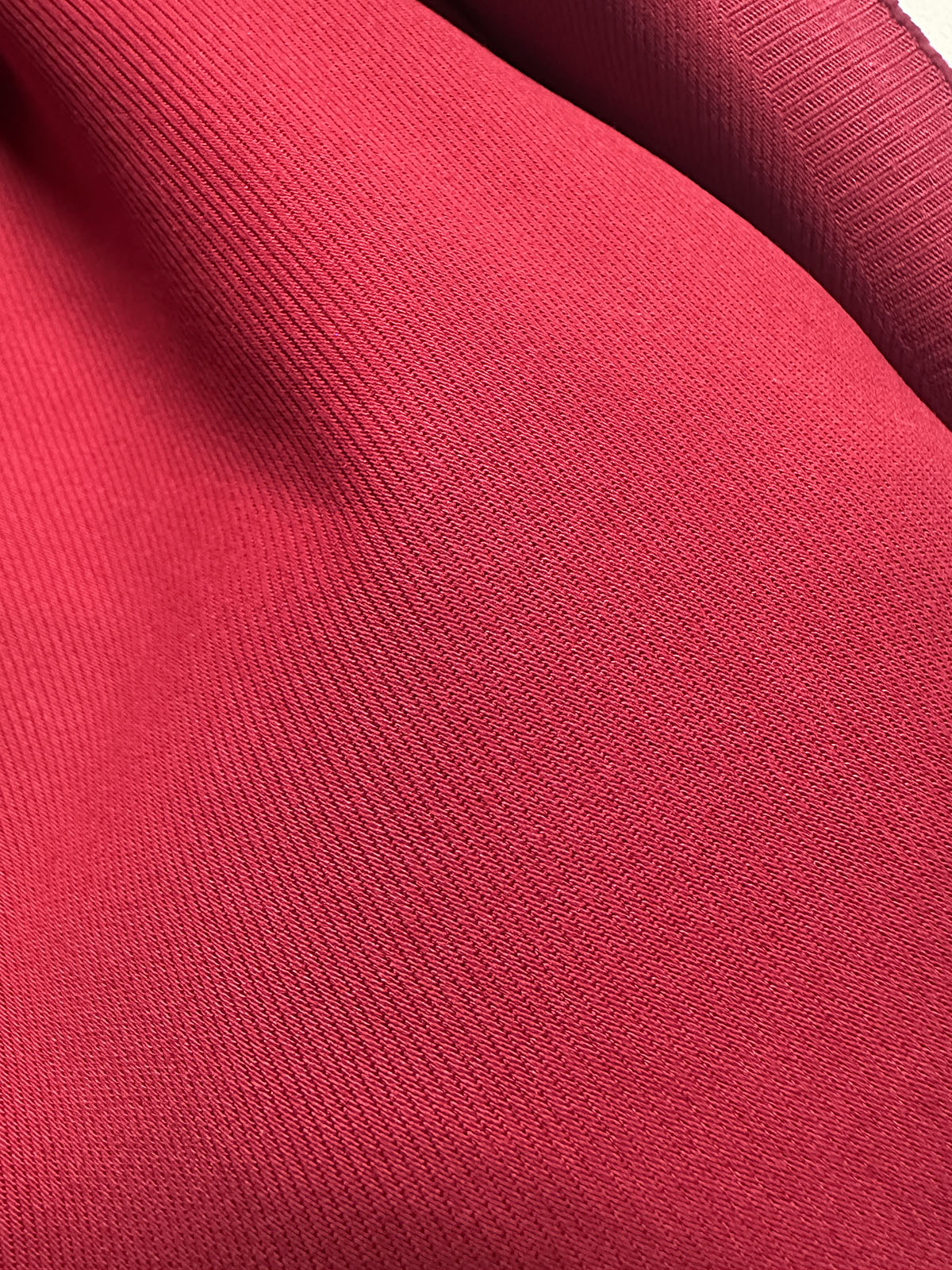 Italian Brushed Oxblood Designer Twill Cotton