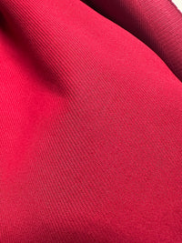 Italian Brushed Oxblood Designer Twill Cotton