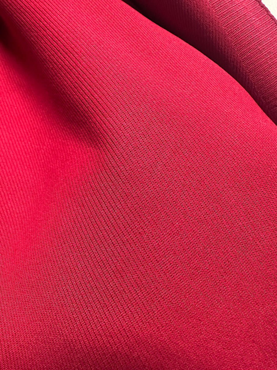 Italian Brushed Oxblood Designer Twill Cotton