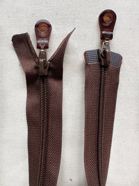 Deadstock Brown w/Rubber Pull 2 Way Separating Zipper