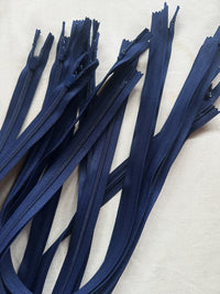 Deadstock Invisible Zippers Navy 22