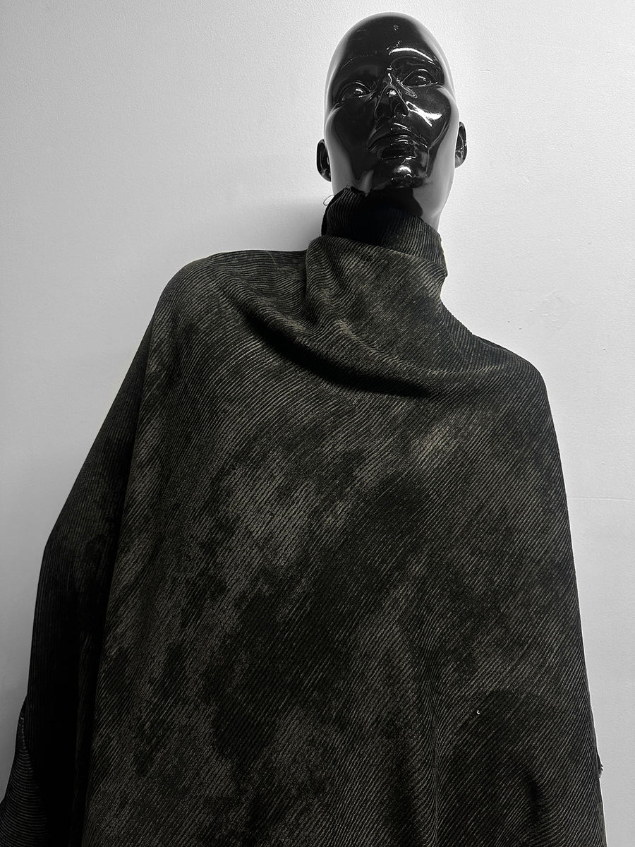 Italian Viscose Velvet Corduroy - Olive