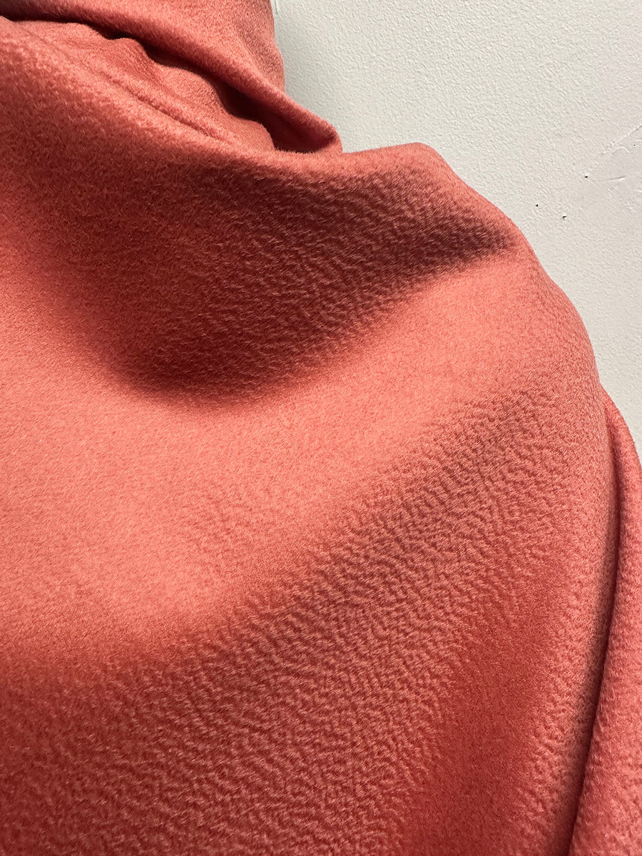 Italian Luxury Salmon Virgin Wool Angora Coating