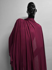 Italian Viscose Silk Light Ribbed Jersey Raspberry