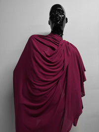 Italian Viscose Silk Light Ribbed Jersey Raspberry