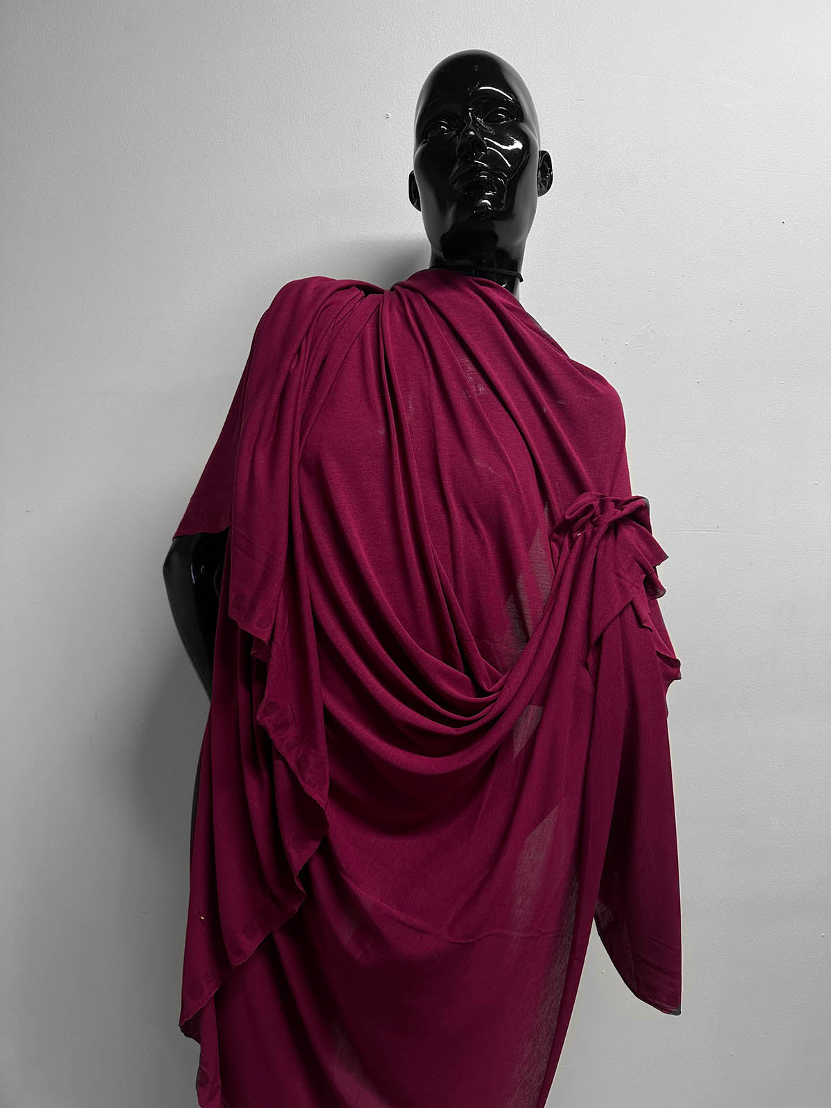 Italian Viscose Silk Light Jersey Raspberry