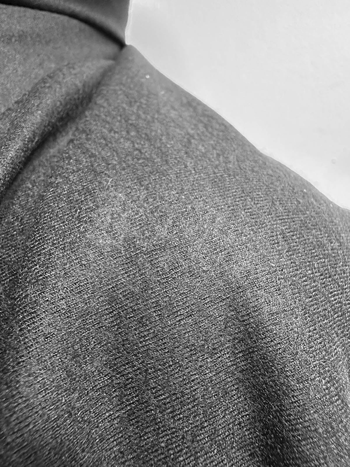 Italian Light Wool Jersey Black - 14