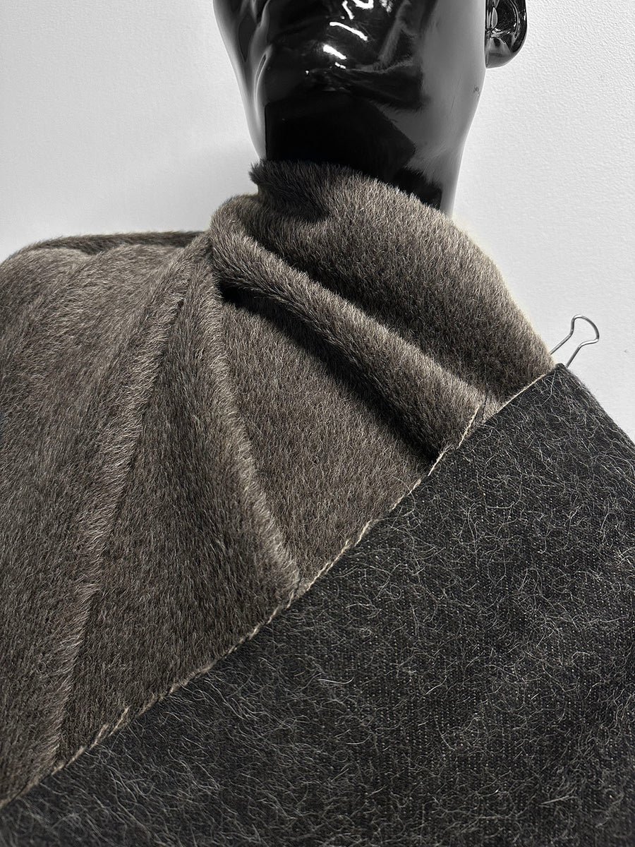 Luxury Alpaca Furry Coating - Smoke