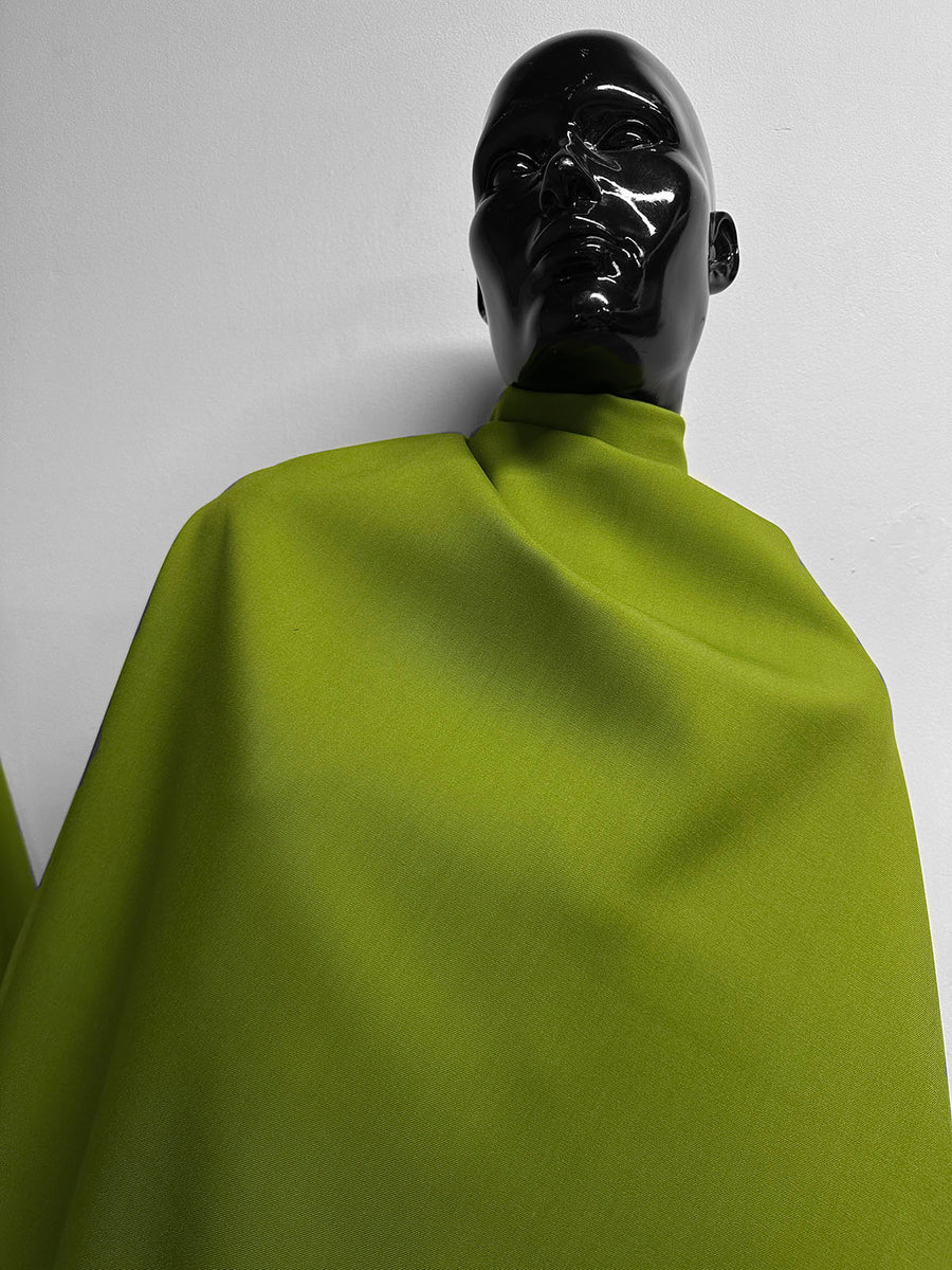 Designer Chartreuse Wool Twill Suiting