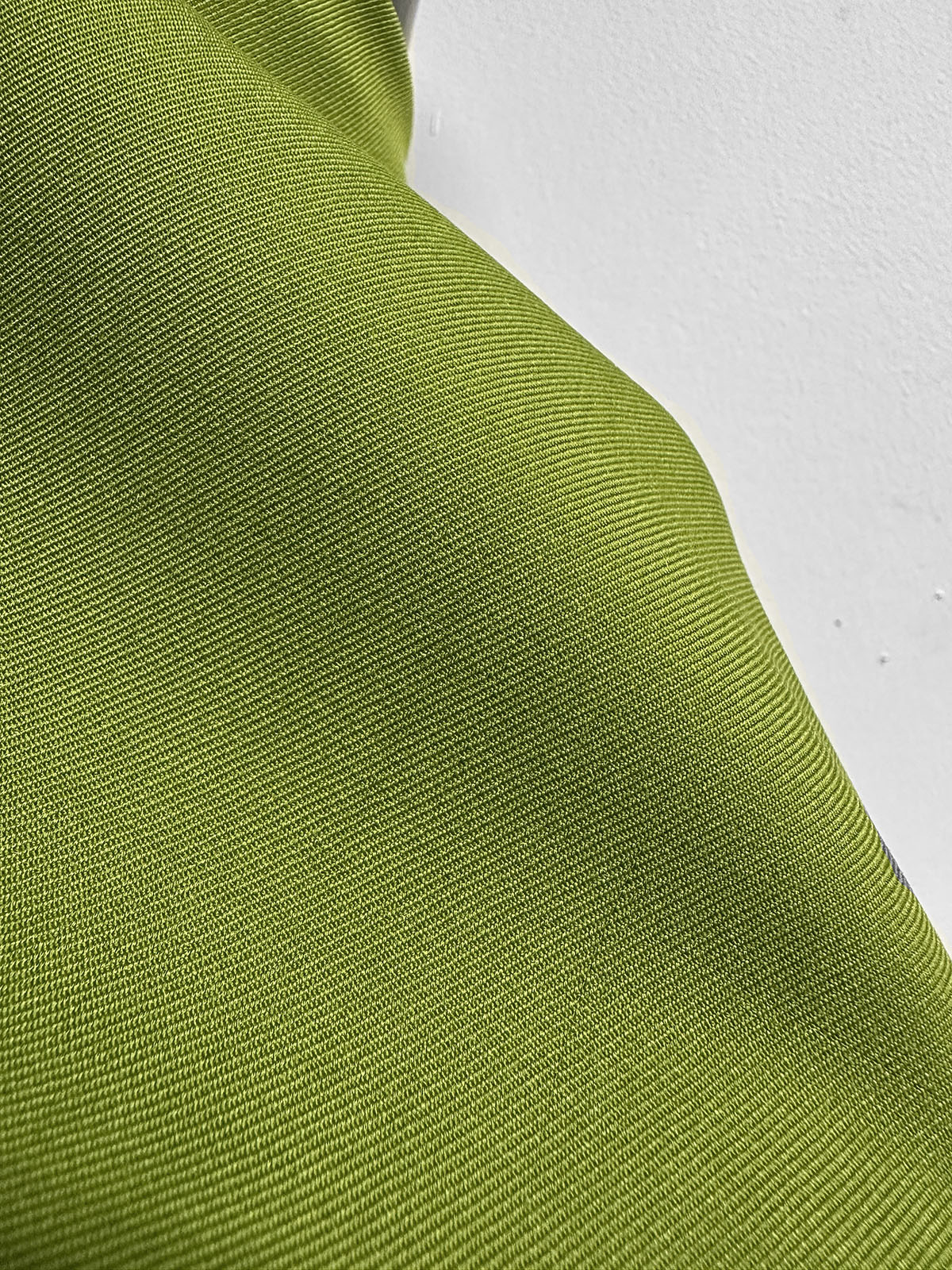Designer Chartreuse Wool Twill Suiting