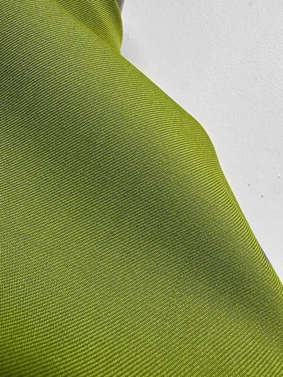 Designer Chartreuse Wool Twill Suiting