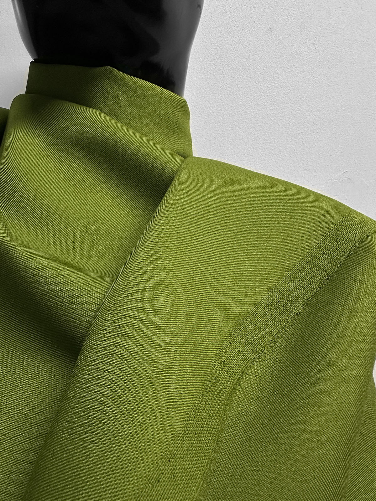 Designer Chartreuse Wool Twill Suiting