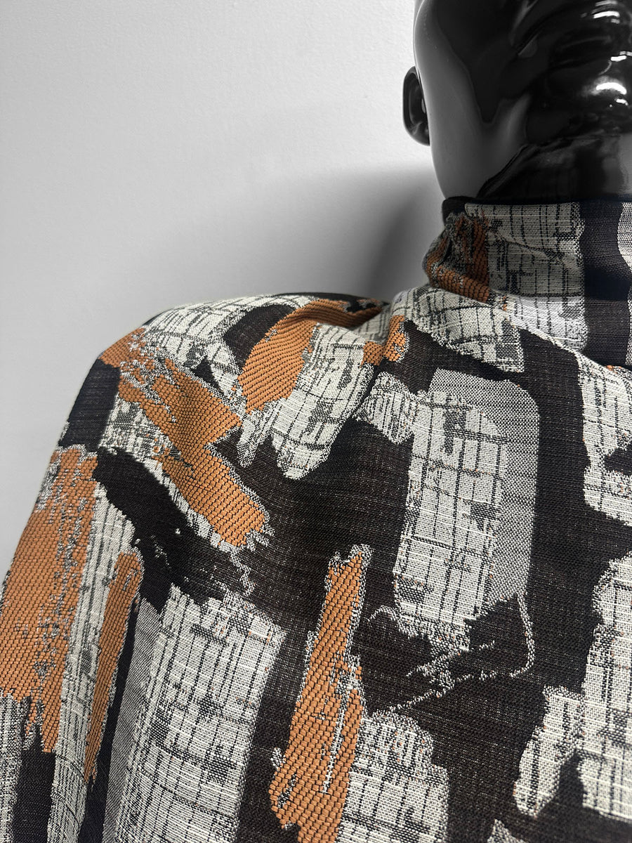 Vintage Italian Cotton Gauze Jacquard Suiting Collectors Piece