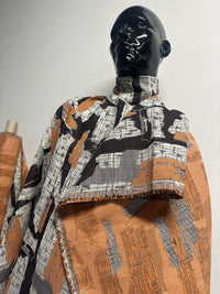 Vintage Italian Cotton Gauze Jacquard Suiting Collectors Piece