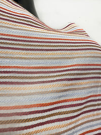 Rope Stripe Jacquard Cotton Voile