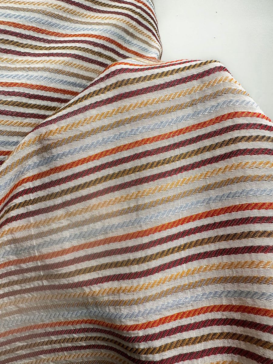 Rope Stripe Jacquard Cotton Voile