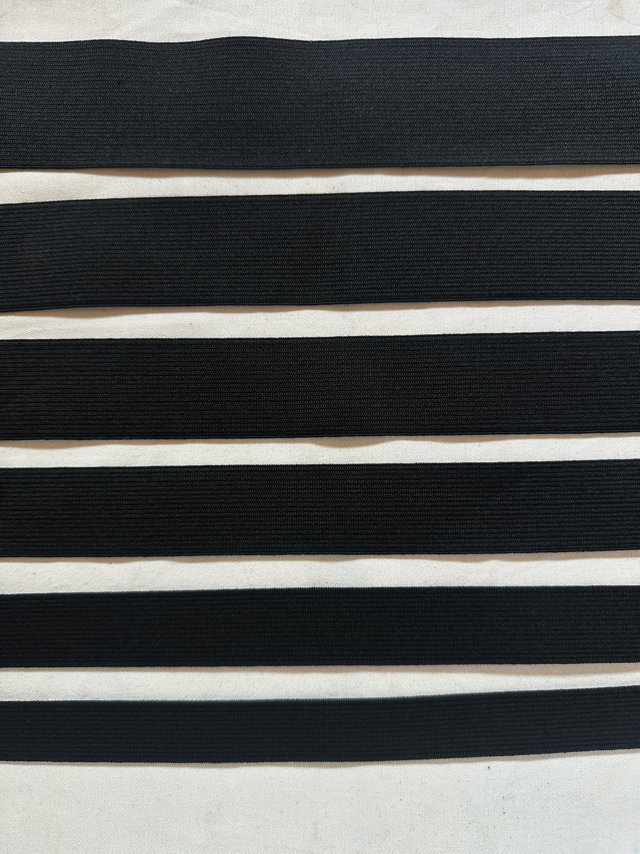 Medium Flat Non Roll Elastic Multiple Sizes Made in Japan Black