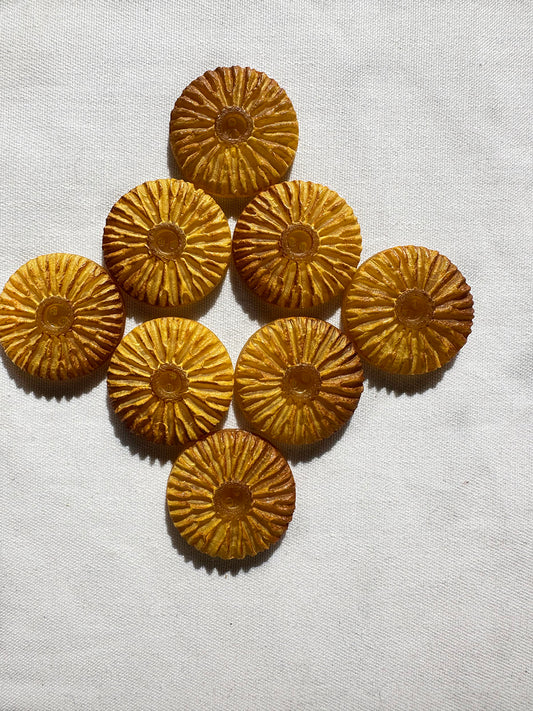 Vintage Italian Goldenrod Sunshine Buttons