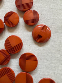 Vintage Italian Cross Hatch Button Bundle