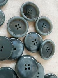 Vintage Italian Casein Blue Gray Buttons