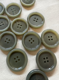 Vintage Italian Casein Jacket Button Sage