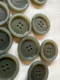 Vintage Italian Casein Jacket Button Sage