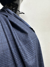 Luxury Sumer Cashmere Blue Melange Glenplaid - 12