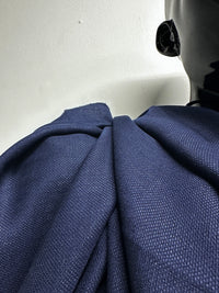 Luxury Basketweave Linen Wool Shirting or Wrap Fabric - 20