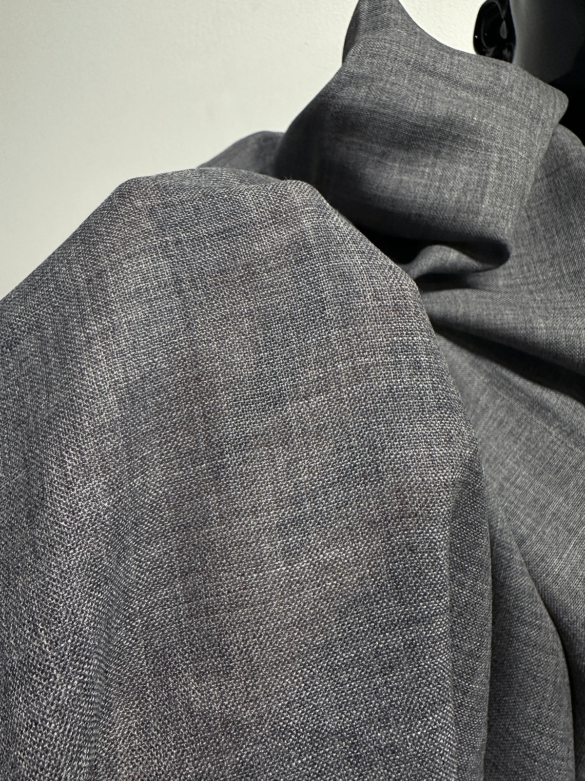 BC Gray Melange Summer Wool Gauze - N14