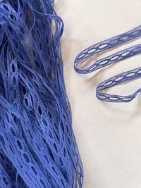 Cotton Periwinkle Entredeux Lace