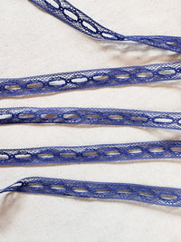 Cotton Periwinkle Entredeux Lace