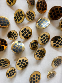 Vintage Italian Main Frame Brass Buttons
