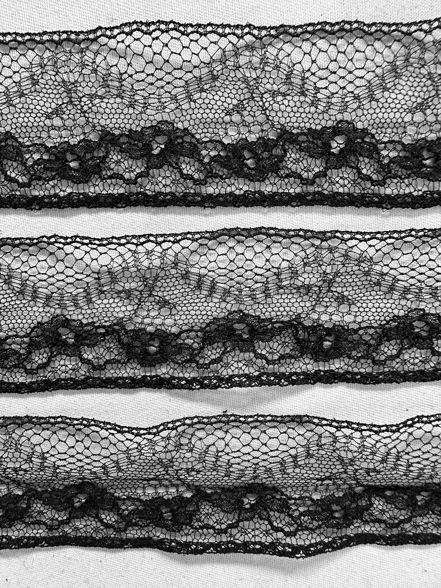 1 1/2" Wide Delicate Deadstock Solstiss Lace Trim
