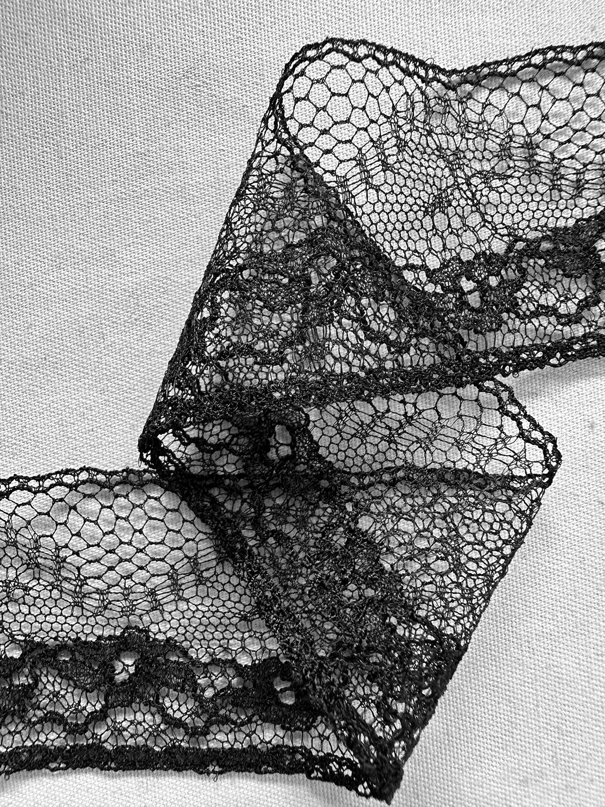 1 1/2" Wide Delicate Deadstock Solstiss Lace Trim