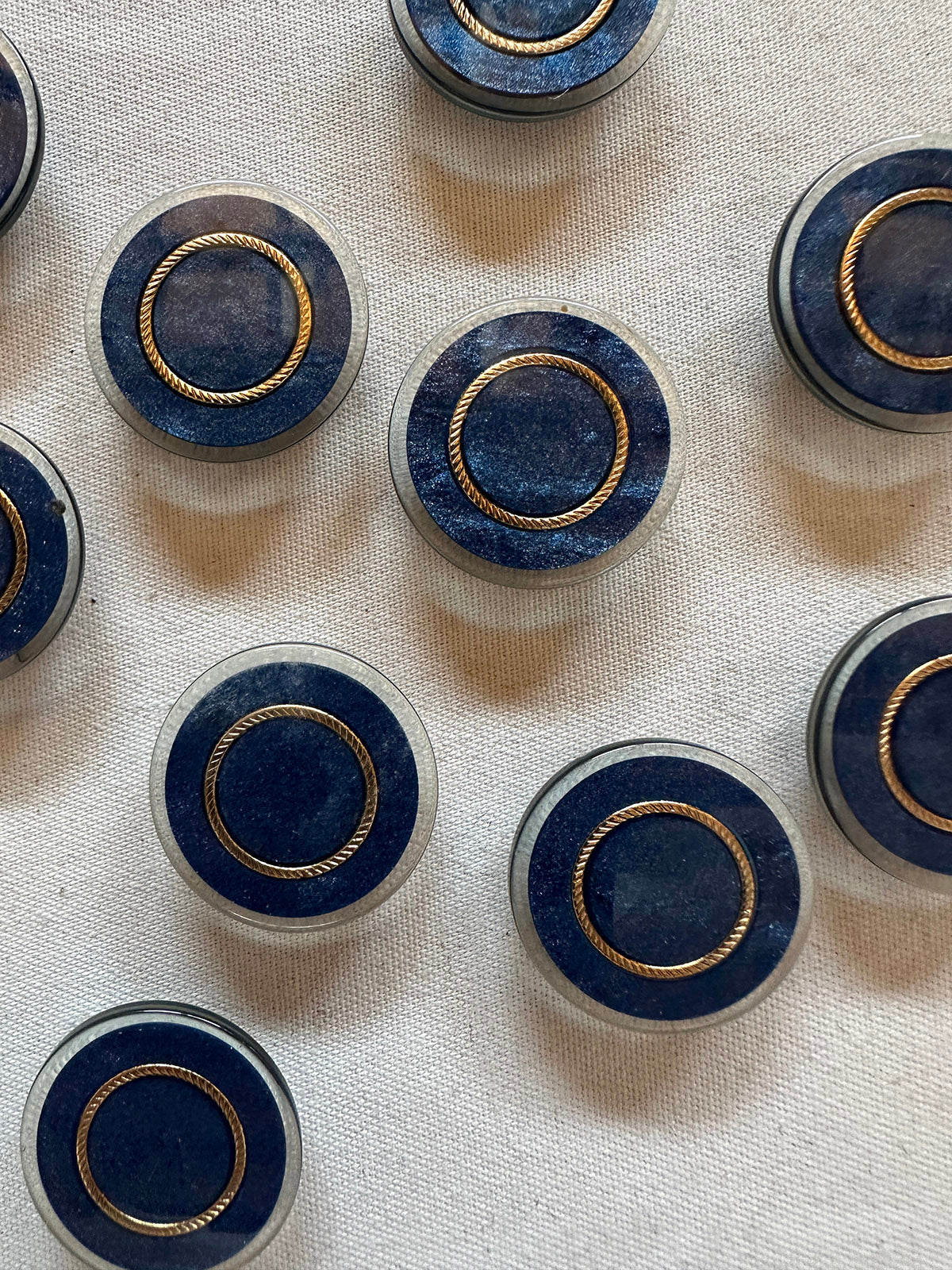 Vintage Holy Roman Blue Marble-esque Buttons