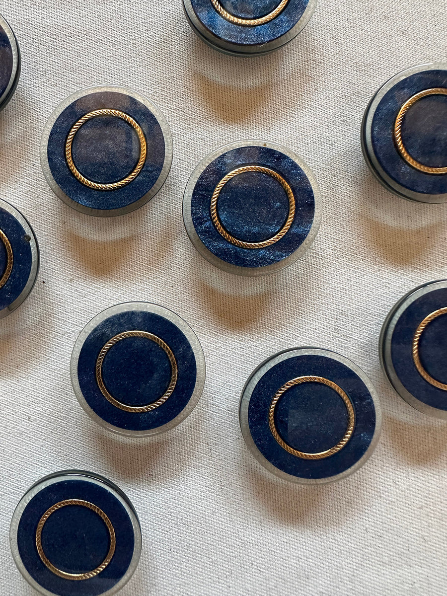 Vintage Holy Roman Blue Marble-esque Buttons