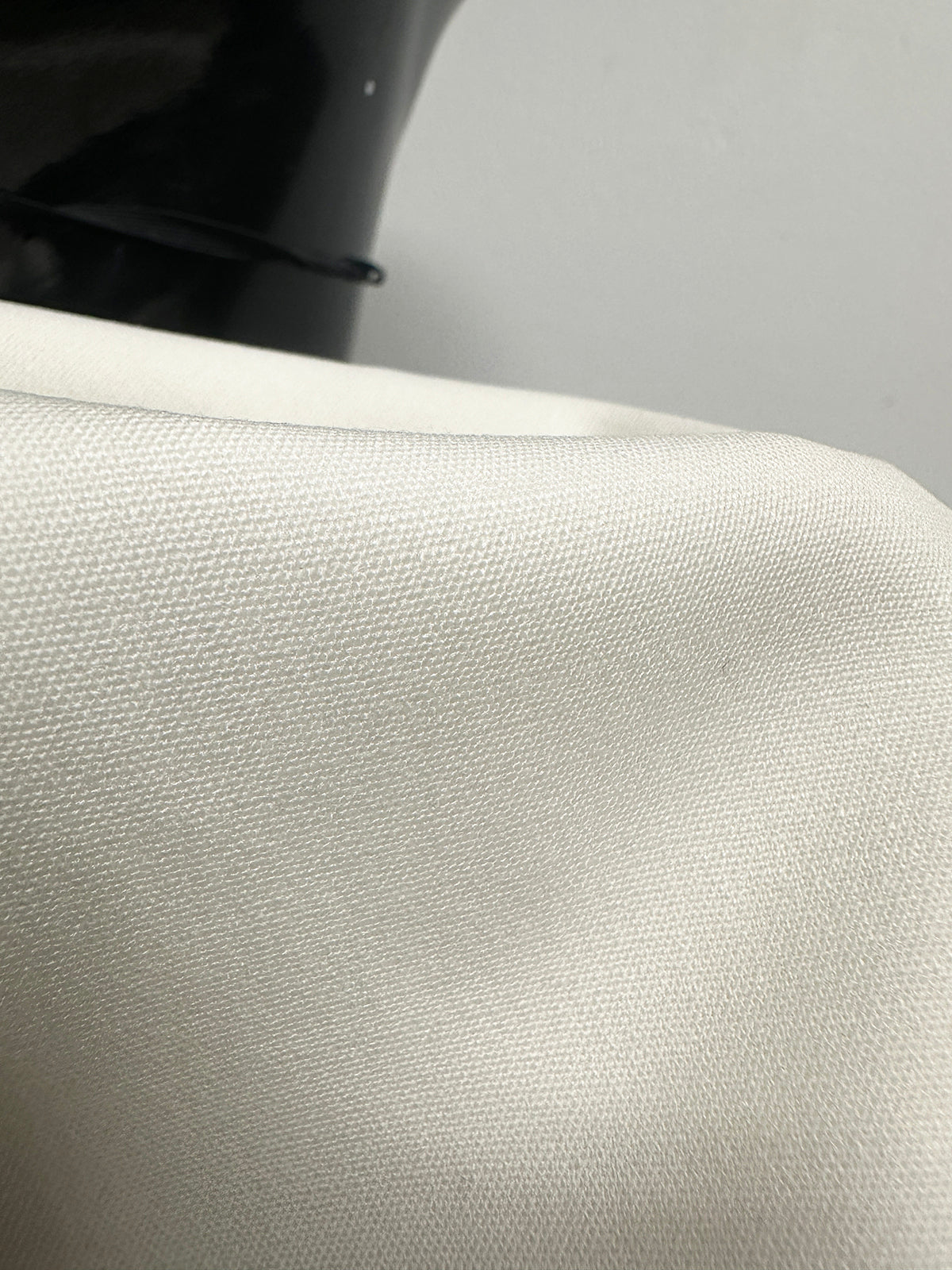 1 Yards 23" BC Double Weave Ivory Stretch Wool Gabardine