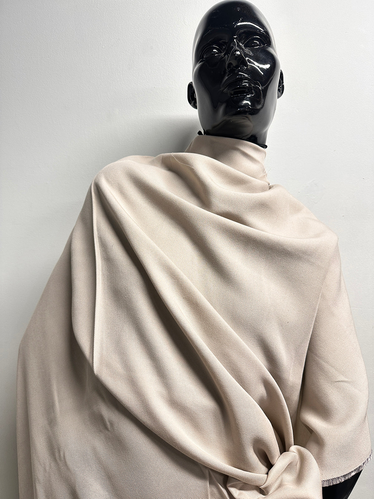BC Extra Drapey Twill Weave Crepe in Stone